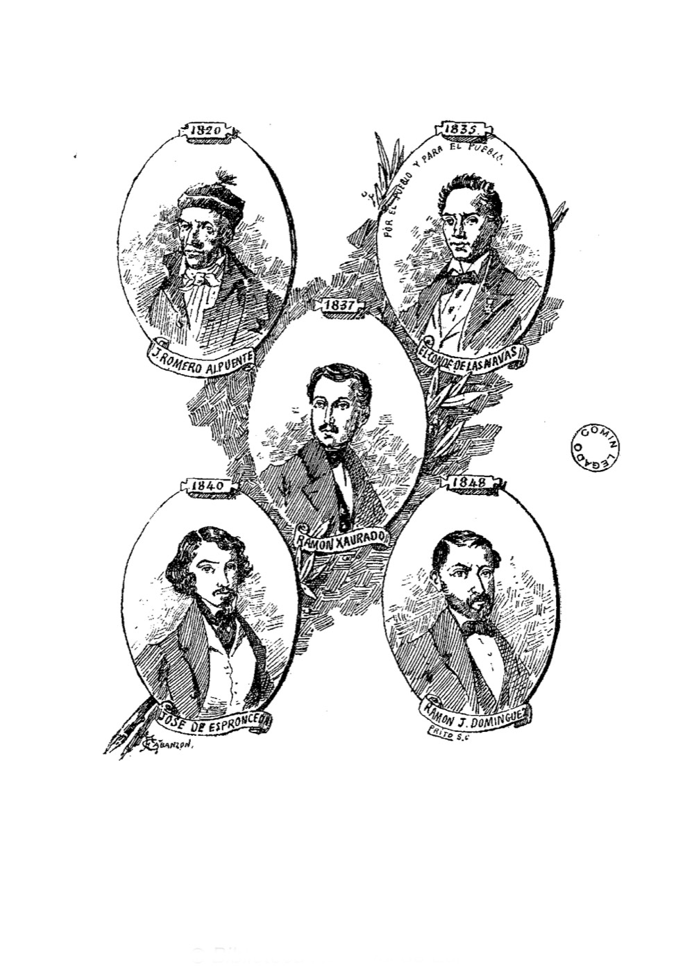 La lámina de los muertos de 1848 en la Historia del partido republicano español